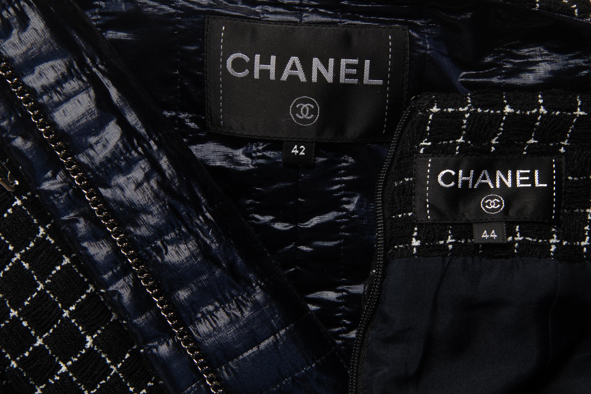 Chanel Black Skirt Suit