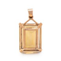 CITRINE AND ROSE GOLD PENDANT