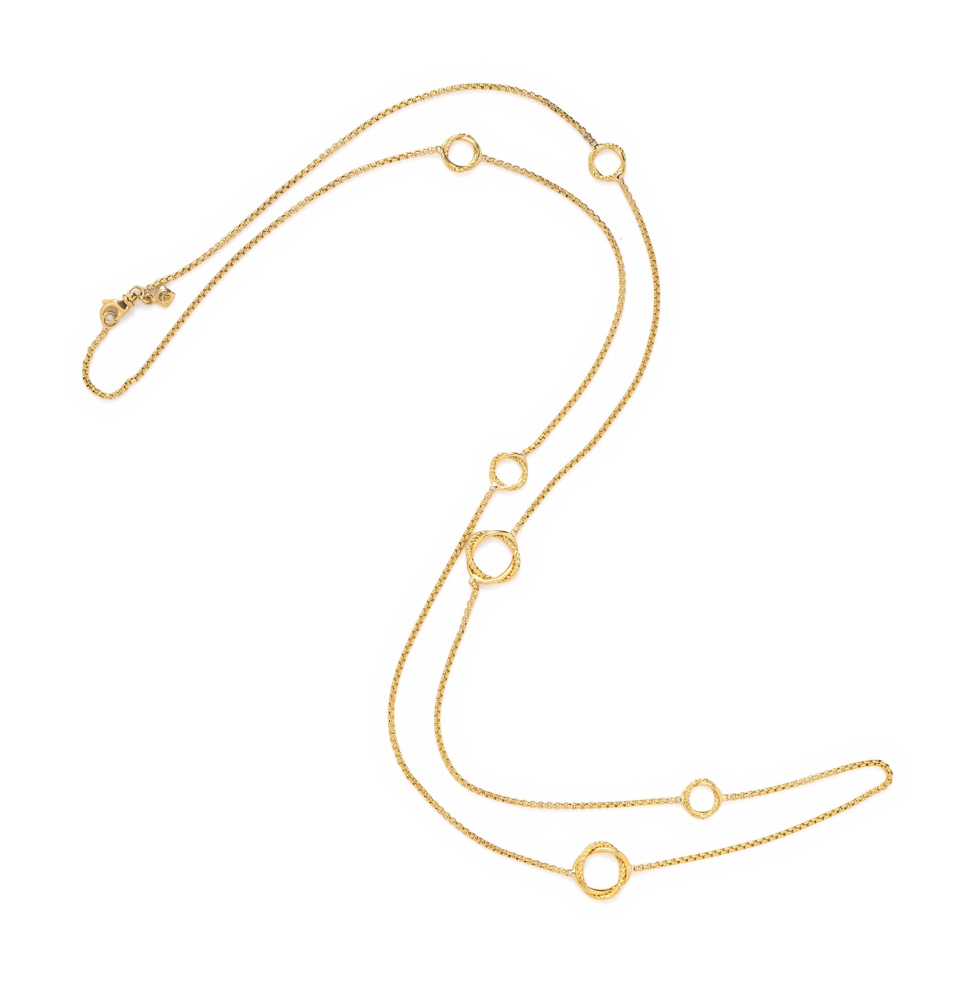 DAVID YURMAN, YELLOW GOLD NECKLACE