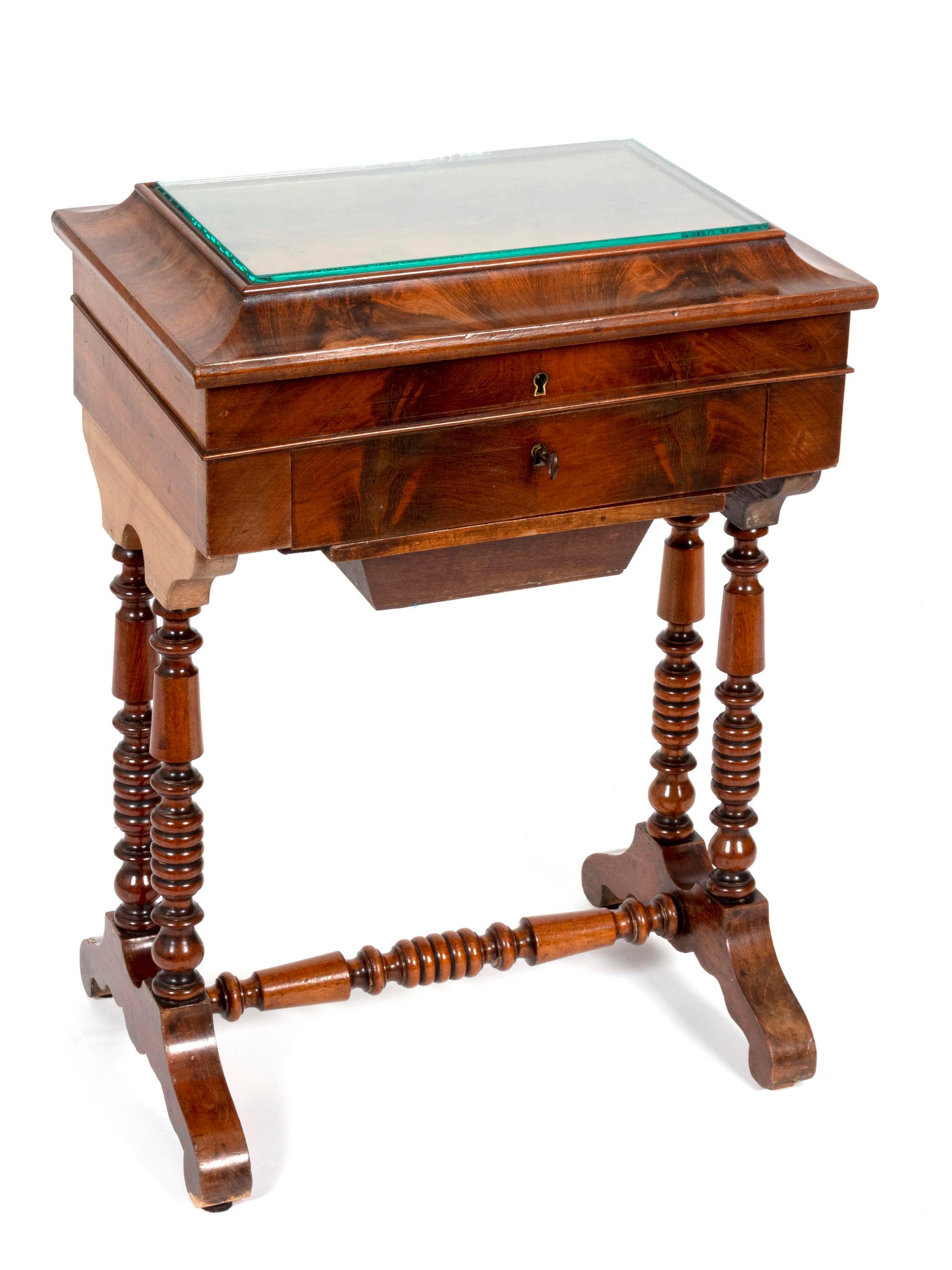 An English Mahogany Sewing Box — 19TH CENTURY
