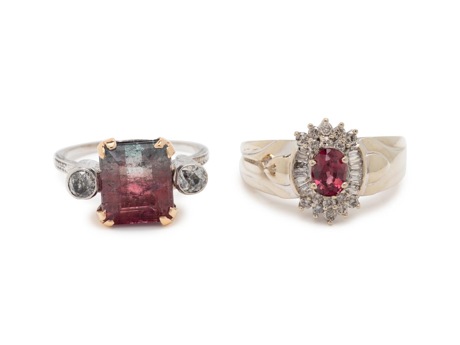 COLLECTION OF DIAMOND AND GEMSTONE RINGS