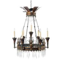 A Niermann Weeks Tole Chandelier