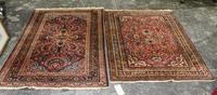 A Near Pair of Sarouk Mats 59 1/4 x 42 inches (largest). — 20TH CENTURY