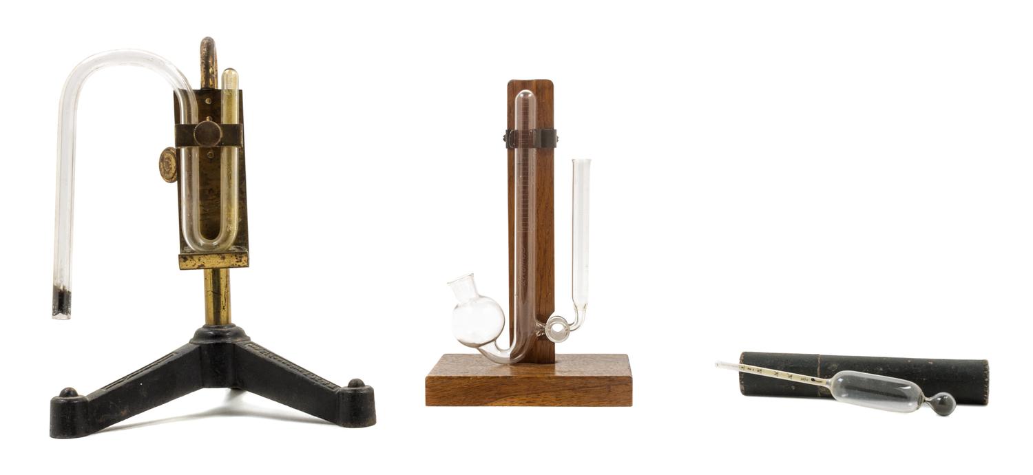A Group of Two Glass Medical Measuring Instruments Height of taller 7 inches. — 19TH CENTURY AND LATER