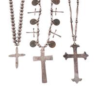 Southwestern Silver Cross Necklaces