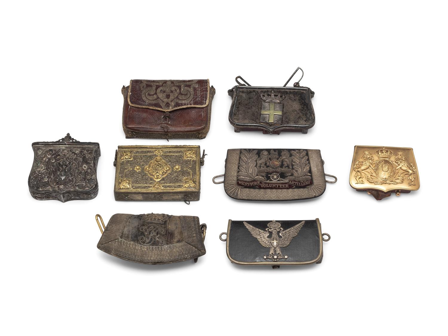 Eight Cartridge Pouches and Gibernes