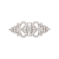 ANTIQUE, DIAMOND BROOCH