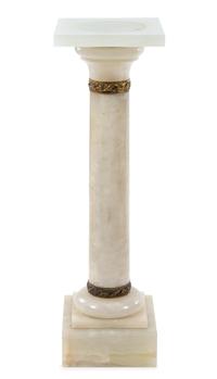 A Continental Gilt Bronze Mounted Onyx Pedestal Height 39 1/2 inches. — 19TH/20TH CENTURY