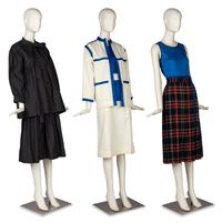Two Saint Laurent Ensembles and One Skirt, 1970-80s