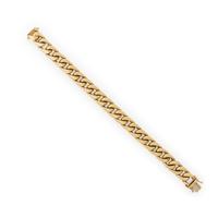 Italian, Yellow Gold Curb Link Bracelet