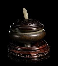 A Bronze Incense Burner and Cover