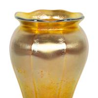 A Tiffany Studios Favrile Glass Floriform Vase — Early 20th Century