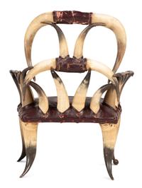 A Victorian Child's Horn Chair