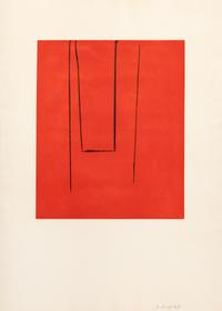 Untitled (Black on Red)