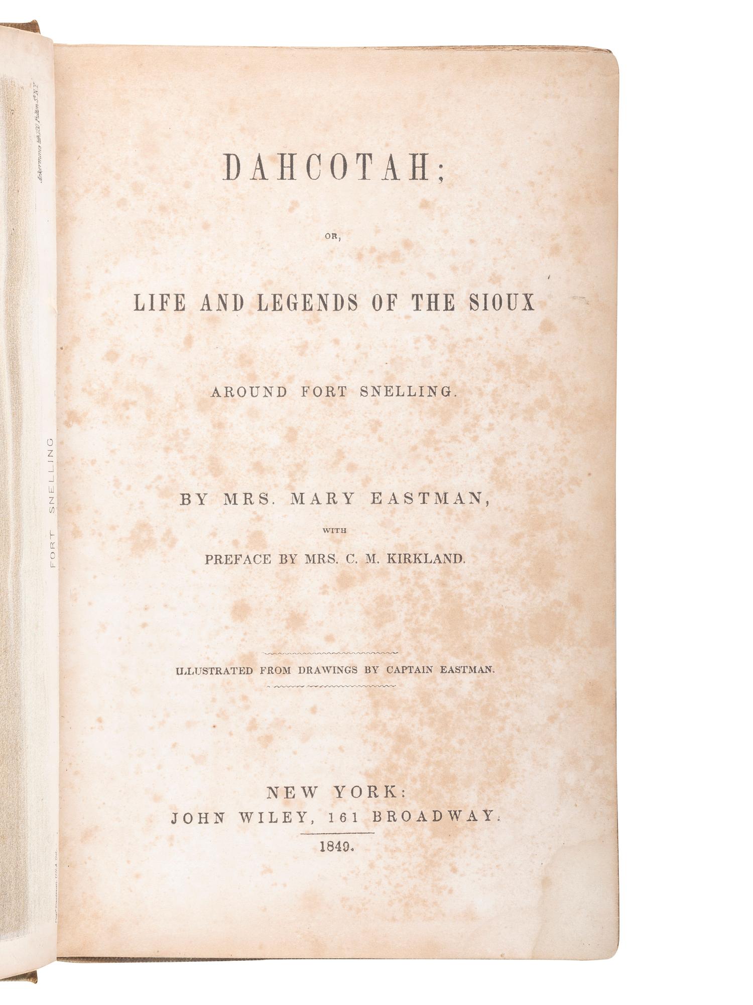 [NATIVE AMERICANA]. Books related to the Dakotas, including: