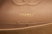 Chanel Medium Classic Double-Flap Bag in Tan Lambskin