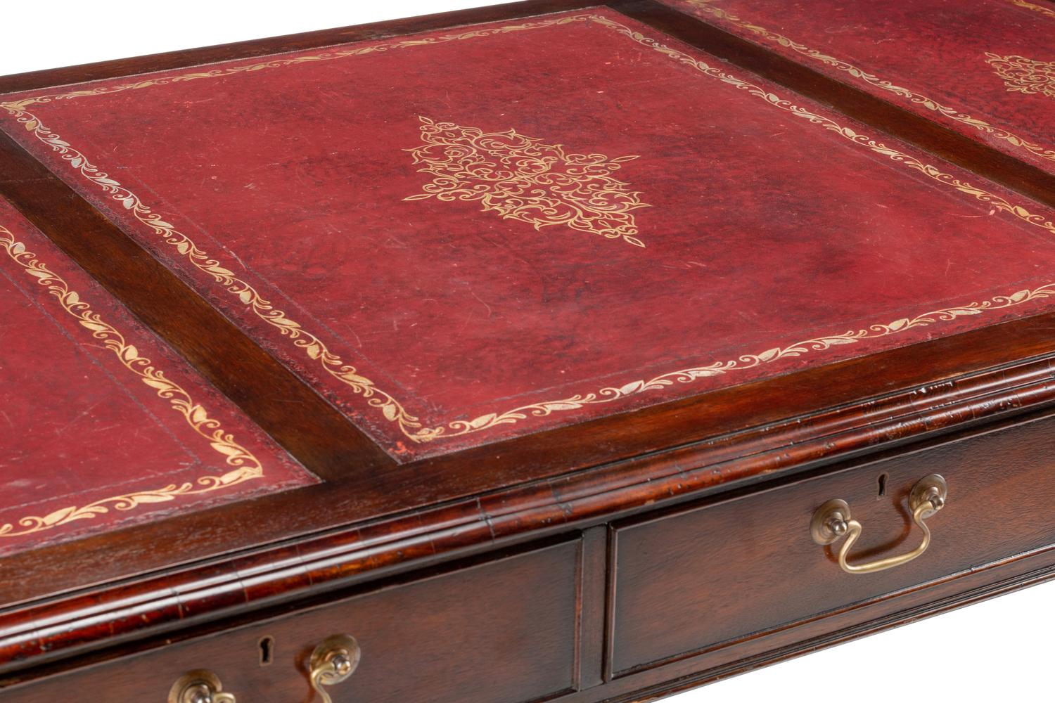 A George III Style Mahogany Partners’ Desk