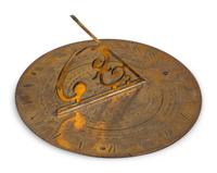 An Irish George III Engraved Brass Sundial