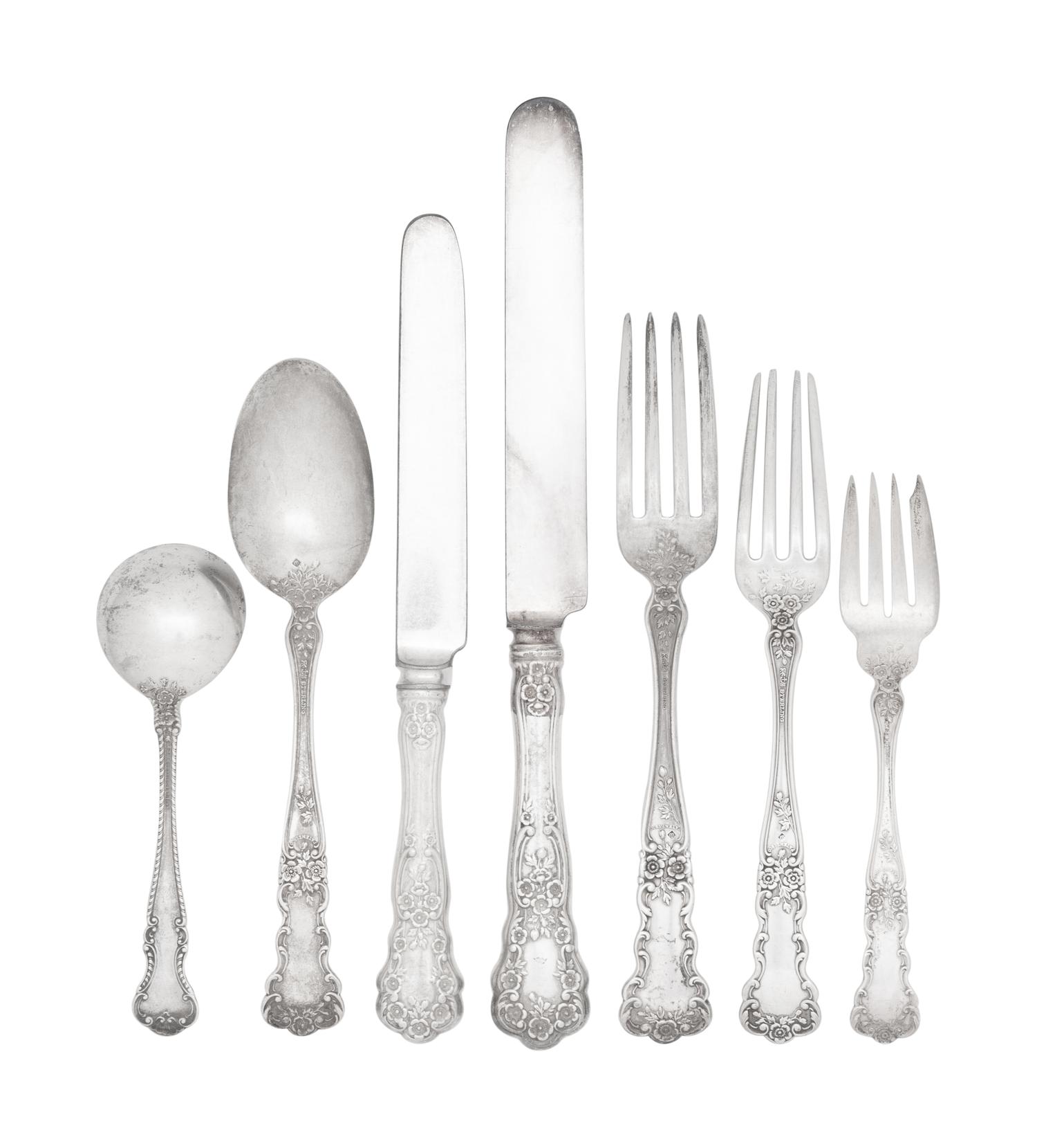 An American Silver Flatware Service