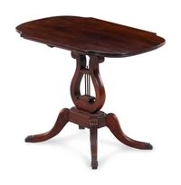 A Classical Style Mahogany Tilt-Top Table