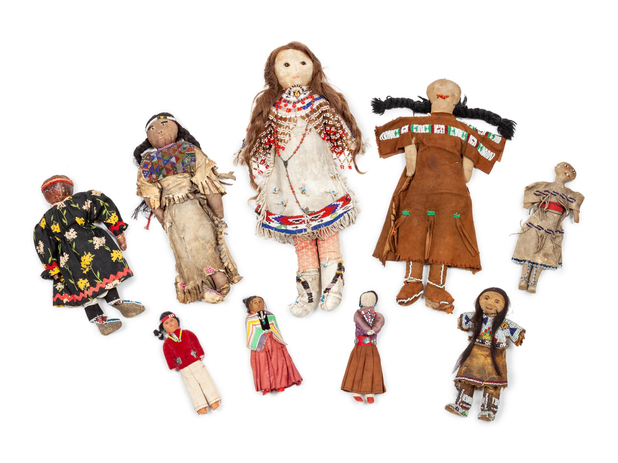 Collection of Plains and Southwest Dolls