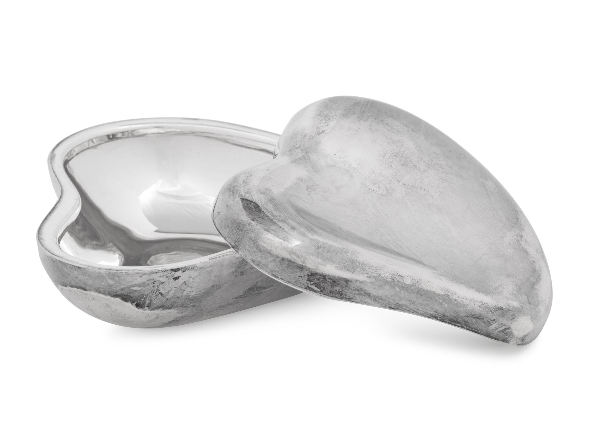A Silver 'Heart' Box by Elsa Peretti for Tiffany and Co.