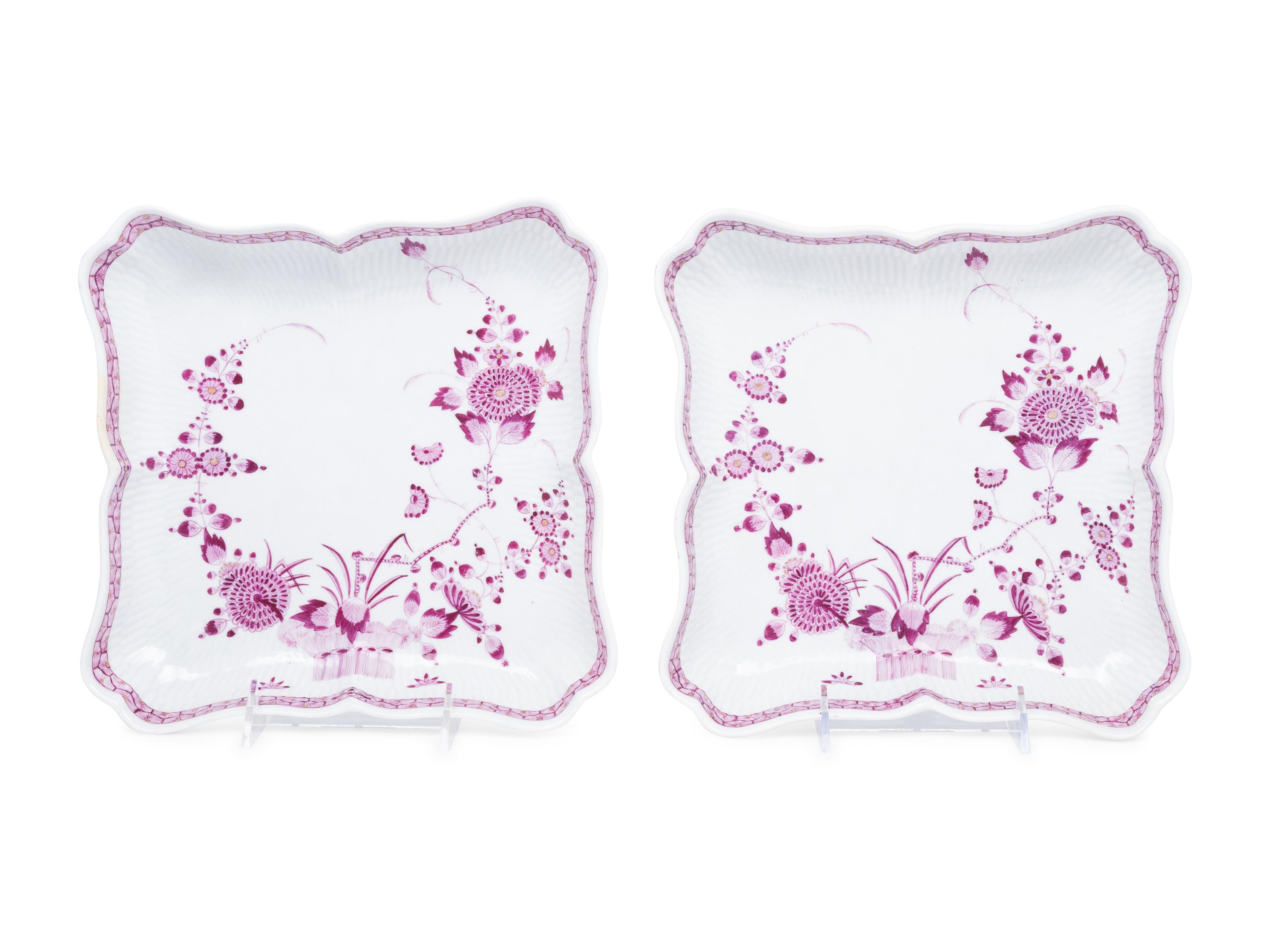 A Pair of Meissen Porcelain Serving Dishes