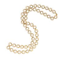 YELLOW GOLD FANCY LINK LONG CHAIN