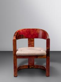 Set of Six Onassis Chairs Karl Springer Ltd., USA