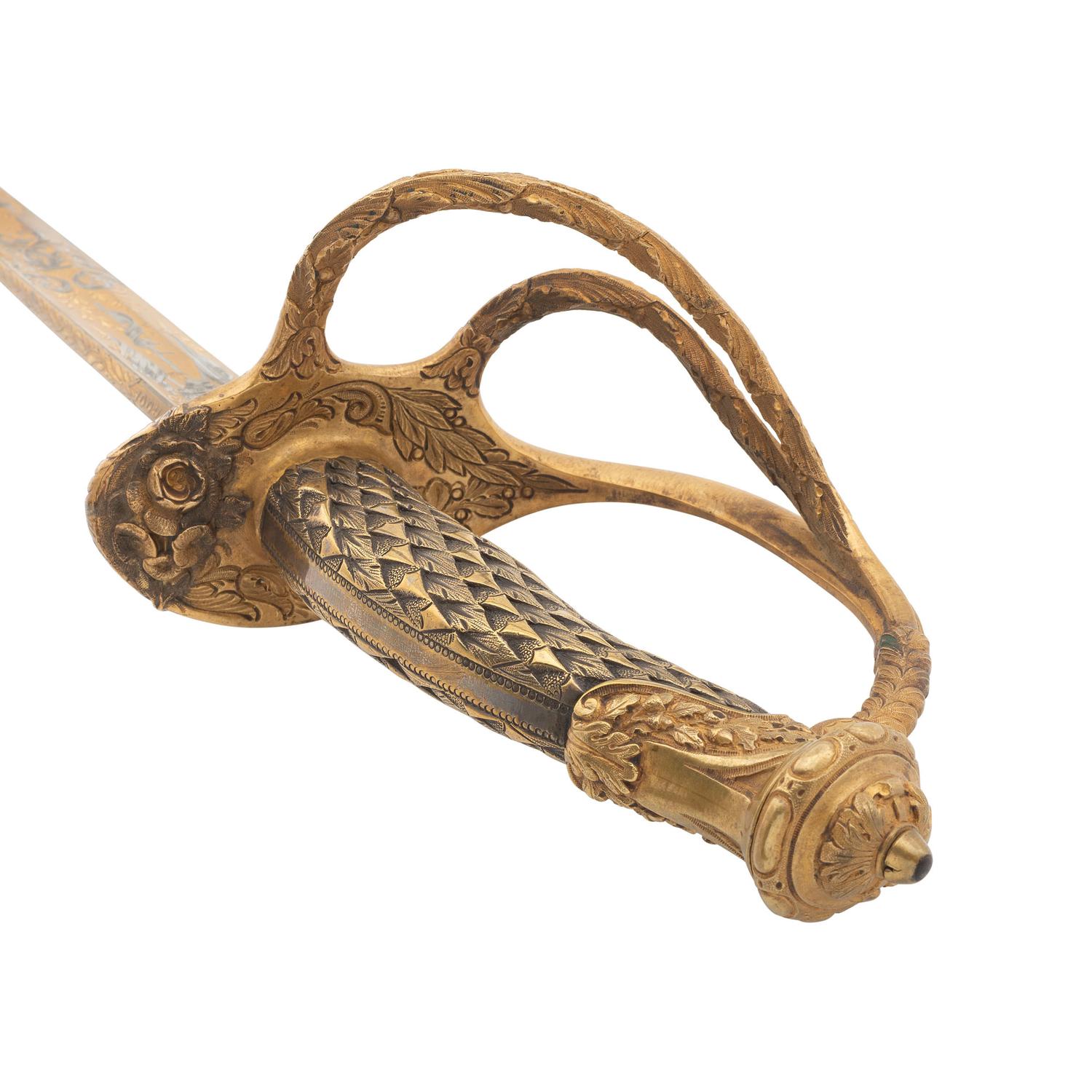 Presentation Grade Clauberg Cavalry Officer's Sword Inscribed to General James G. Blunt with CDV
