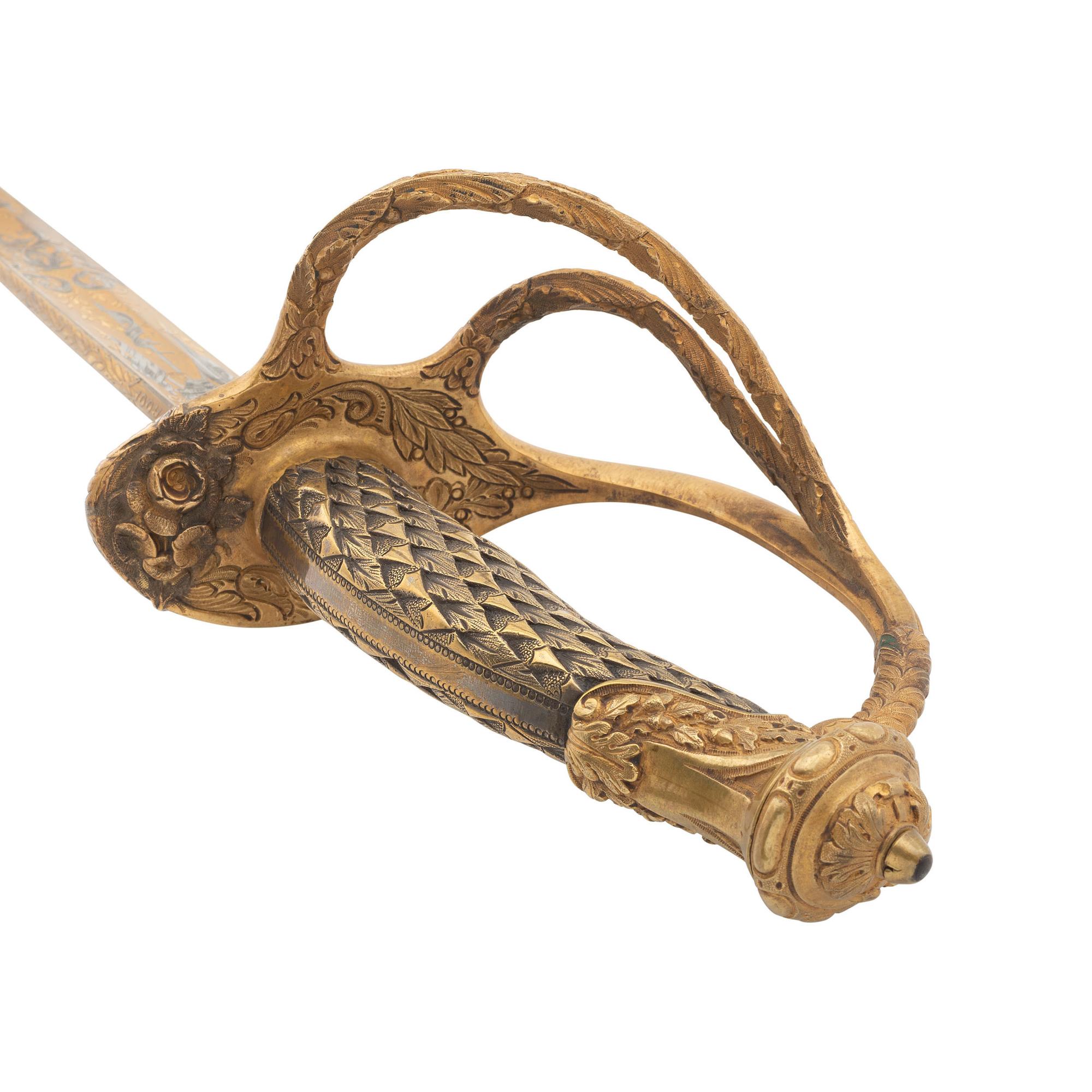 Presentation Grade Clauberg Cavalry Officer's Sword Inscribed to General James G. Blunt with CDV