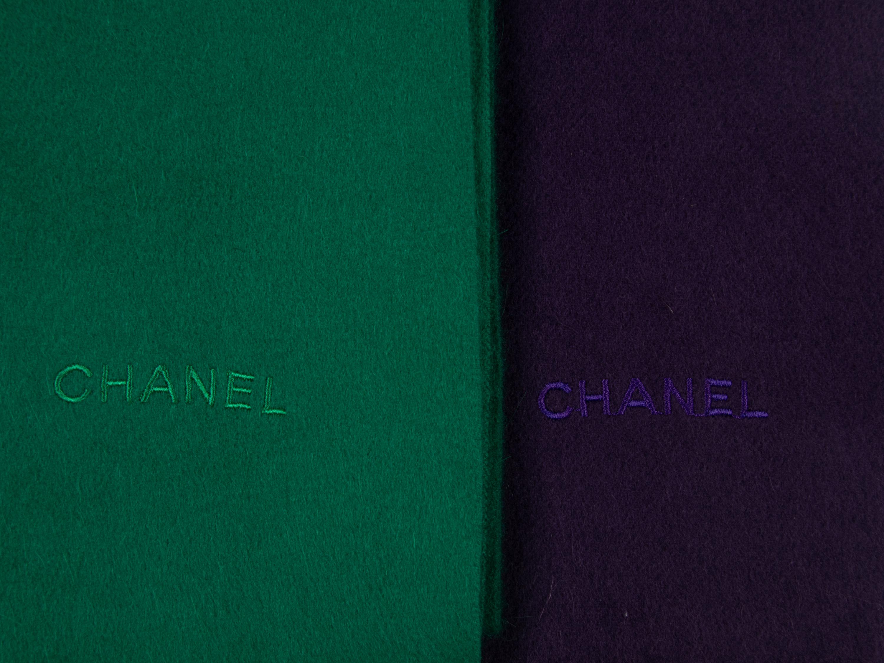Two Chanel Cashmere Scarves