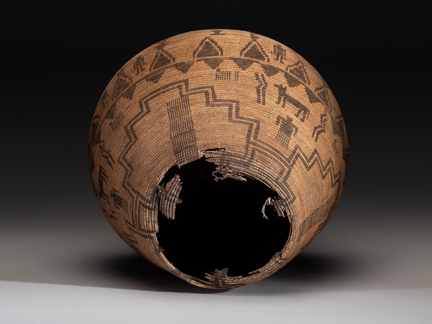 Apache Figural Basketry Olla
