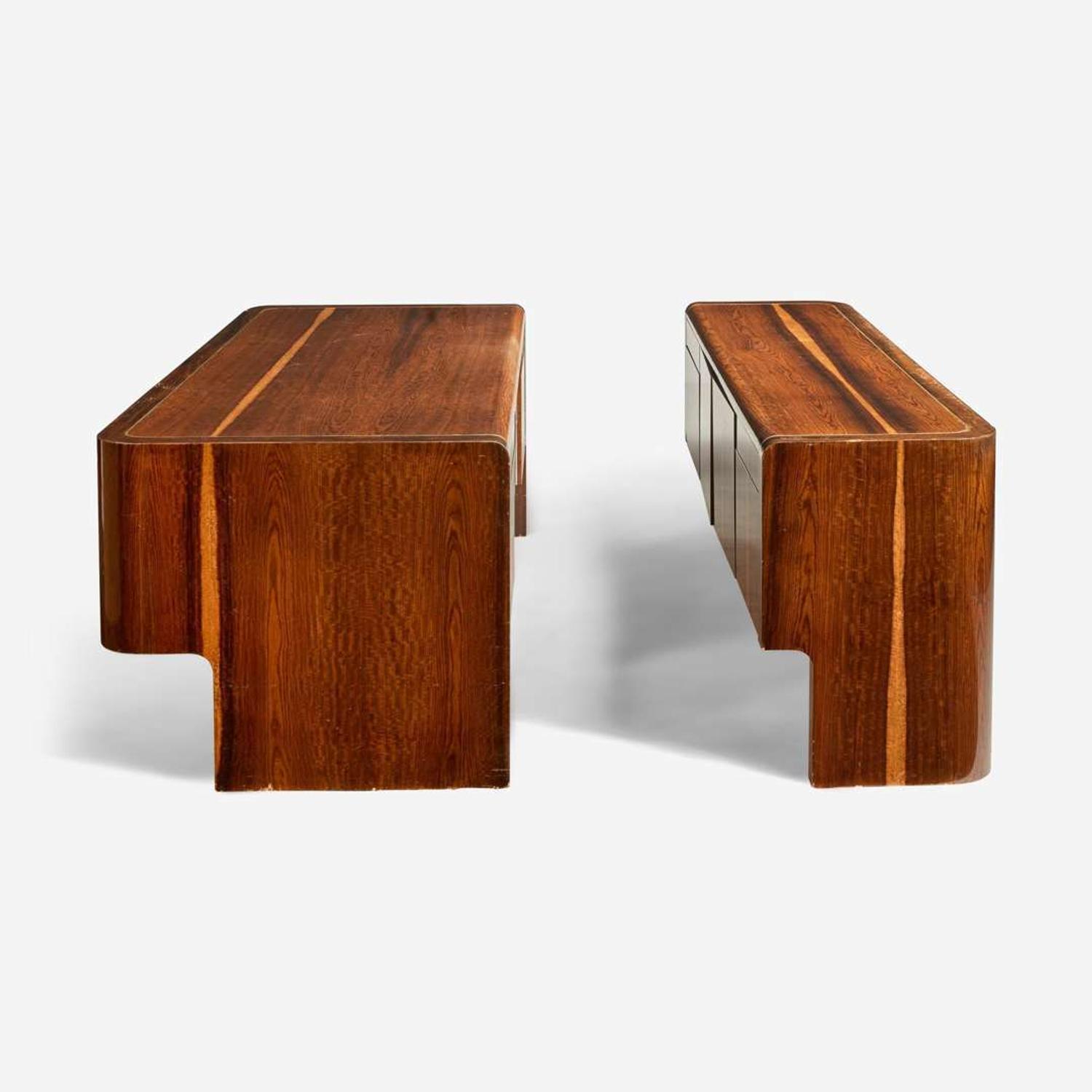 Vladimir Kagan (American, 1927-2016) Executive Desk and Credenza, Vladimir Kagan Designs, Inc., USA, circa early 1970s