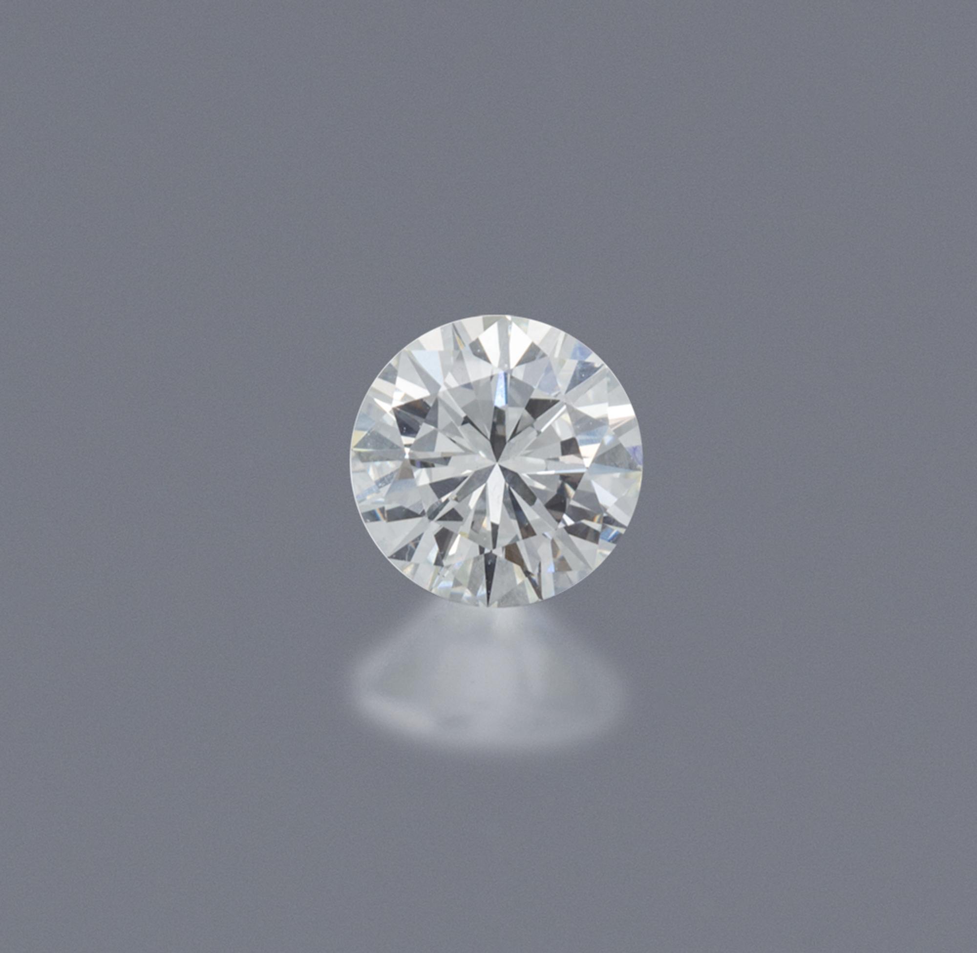 A 1.03 Carat Round Brilliant Cut Diamond,
