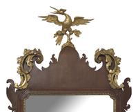 A Chippendale Mahogany and Parcel-Gilt Looking Glass, Circa 1770