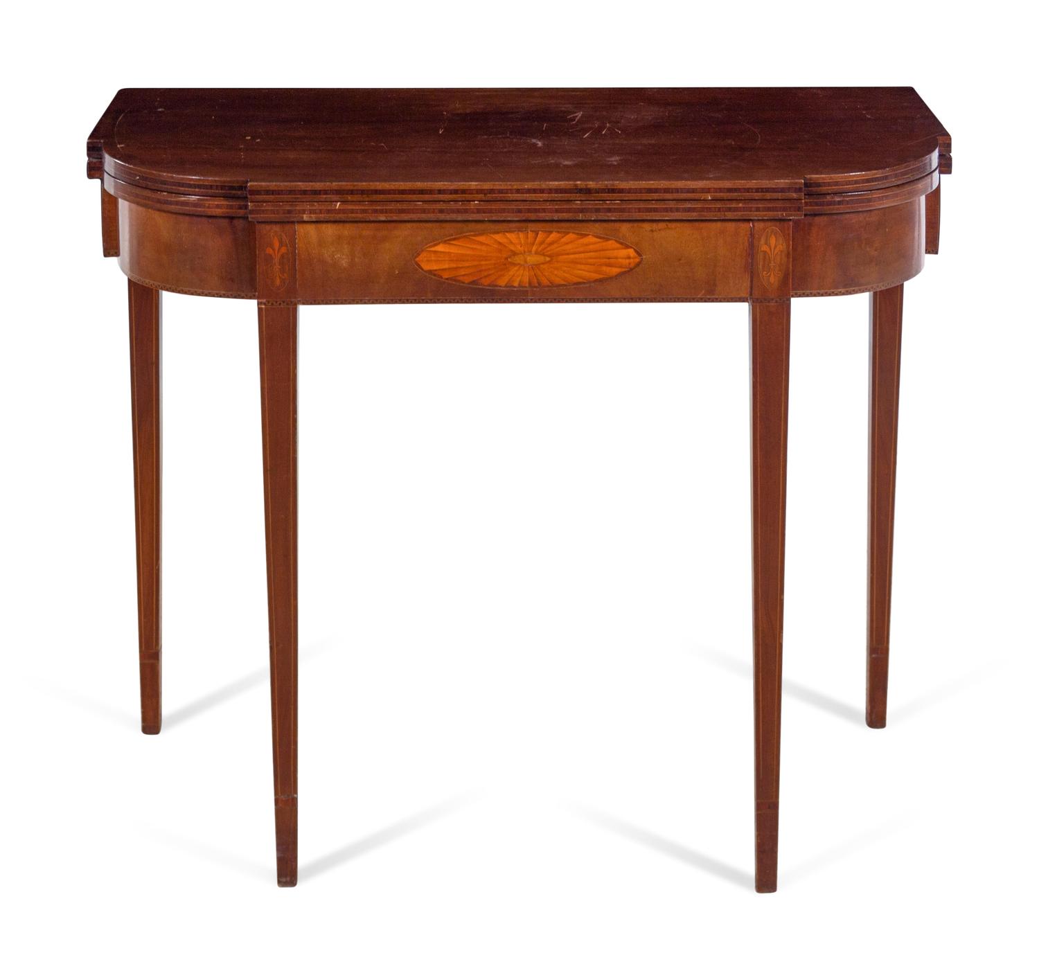 A George III Mahogany Flip-Top Game Table