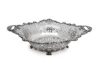 A Howard Pierced Silver Footed Bowl