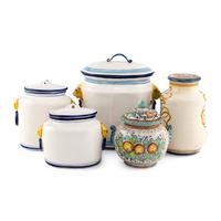 A Group of Italian Majolica Jars