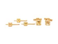 YELLOW GOLD AND YELLOW SAPPHIRE DRESS SET