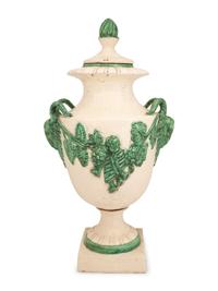 A Continental Ceramic Urn
