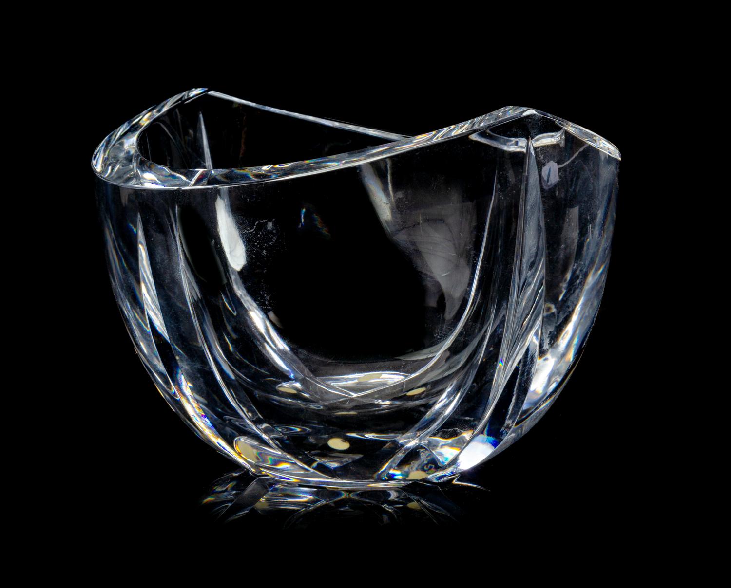 Kosta Boda Late 20th Century glass bowl etched signature…