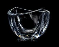 Kosta Boda Late 20th Century glass bowl etched signature…