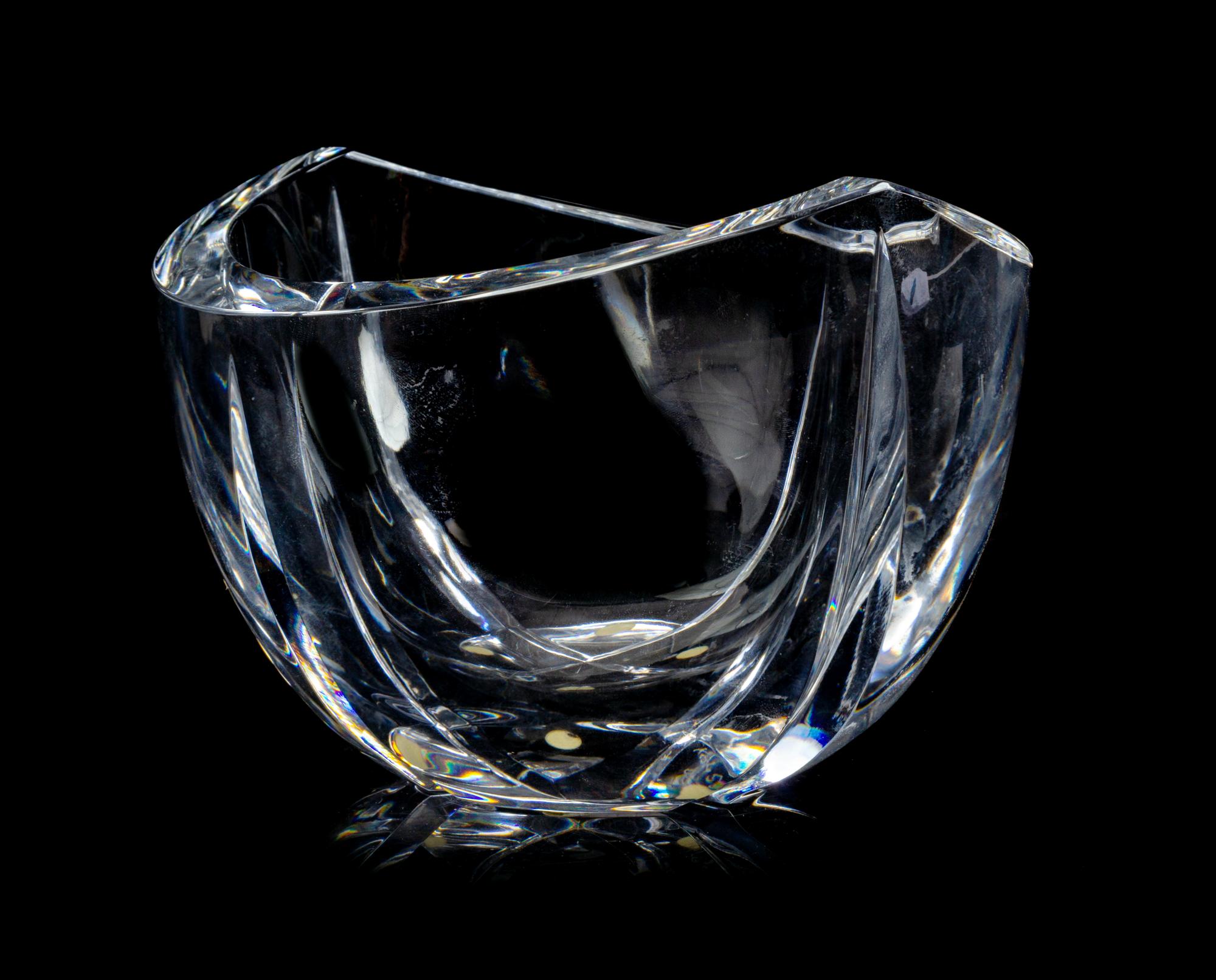 Kosta Boda Late 20th Century glass bowl etched signature…