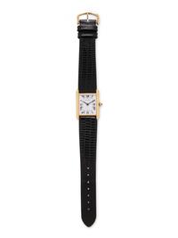 CARTIER, 18K YELLOW GOLD 'TANK' WATCH
