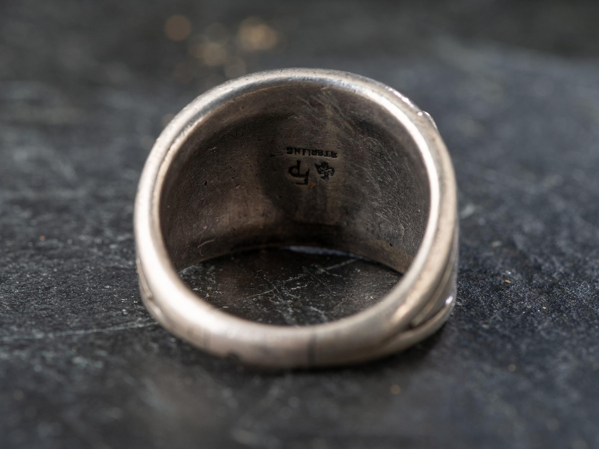 Southwestern-style Sterling Silver and Turquoise Men's Rings