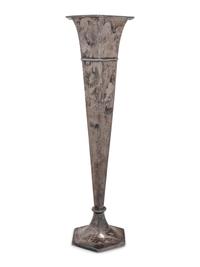 An American Silver Trumpet Vase