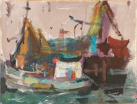 Three Works: Harbor Scenes
