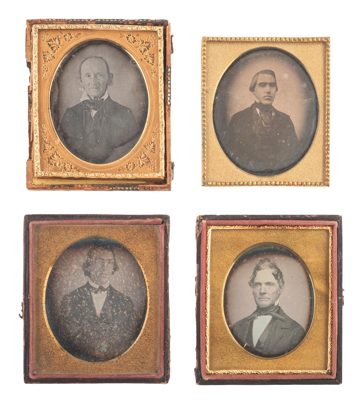 [EARLY PHOTOGRAPHY]. 36 sixth plate daguerreotypes featuring men of varying ages.