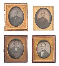 [EARLY PHOTOGRAPHY]. 36 sixth plate daguerreotypes featuring men of varying ages.